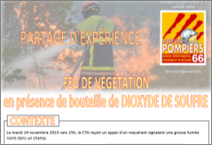 SDIS66-Feu de végétaux et SO2