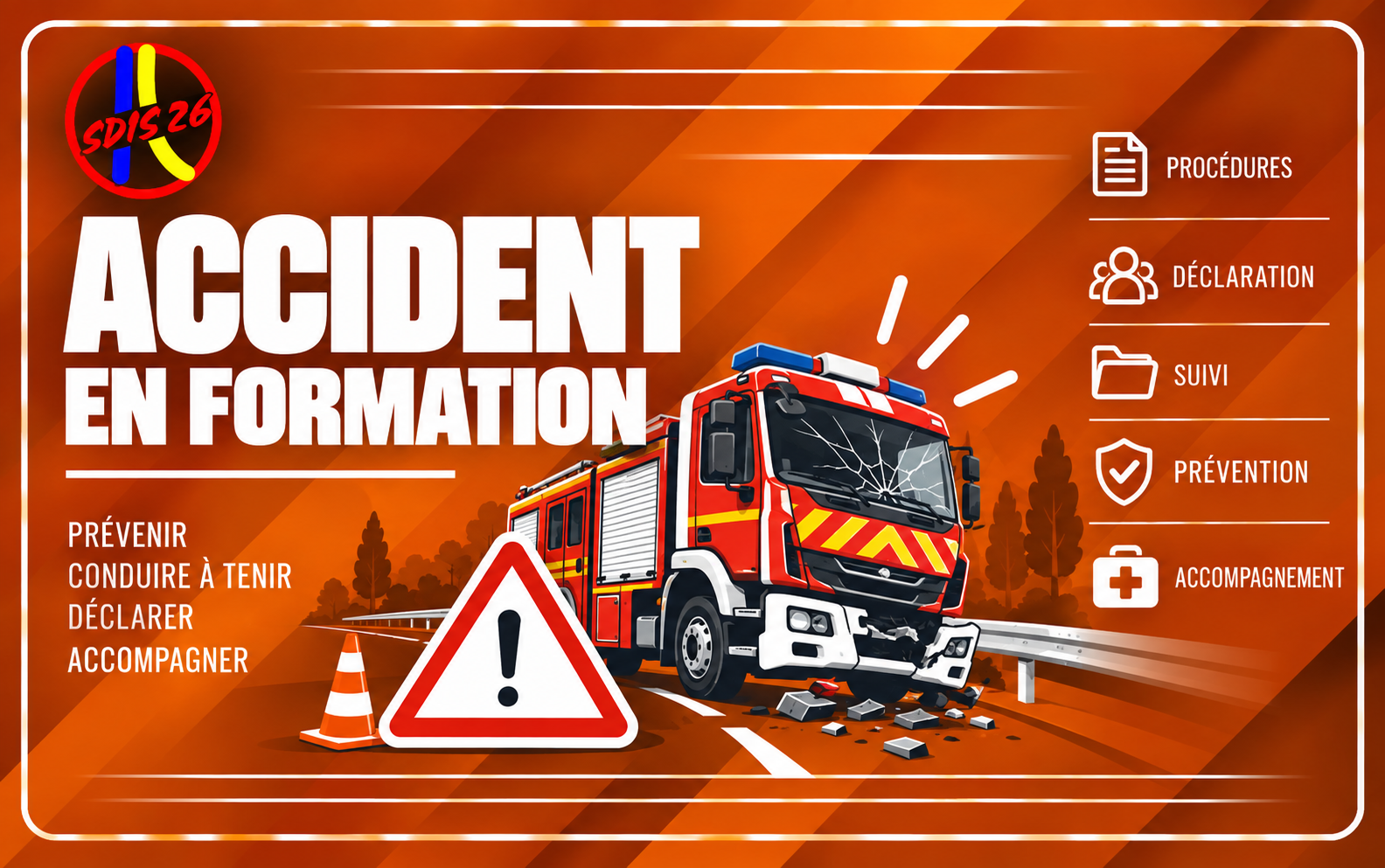Accident en formation